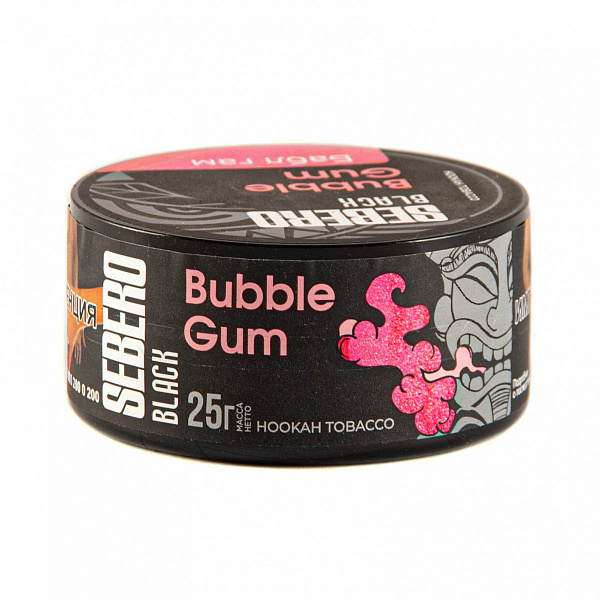 Табак SEBERO BLACK BUBBLE GUM 25 гр в Новом Уренгое