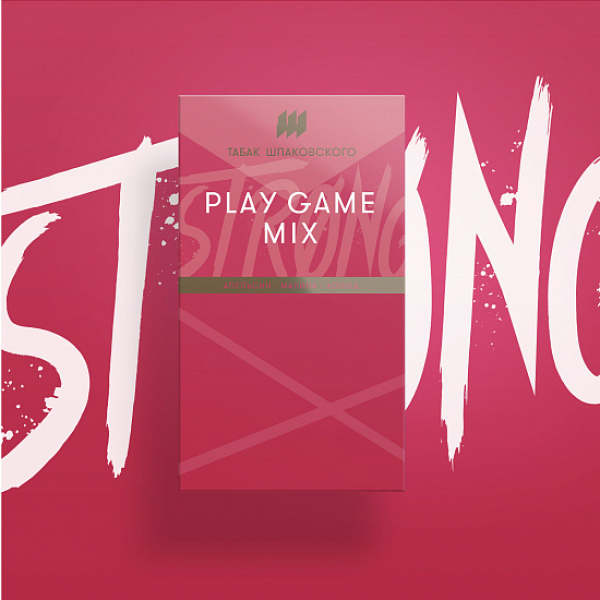 Табак Шпаковского Strong Play game mix (Апельсин Малина Холод) 40 гр в Новом Уренгое