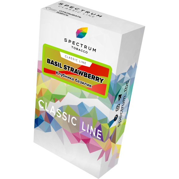 Табак Spectrum Classic current basil steawberry 40 грамм в Новом Уренгое