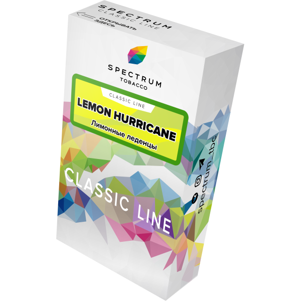 Табак Spectrum Classic lemon hurricane 40 грамм в Новом Уренгое