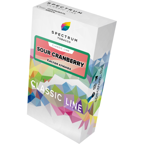 Табак Spectrum Classic sour cranberry 40 грамм в Новом Уренгое