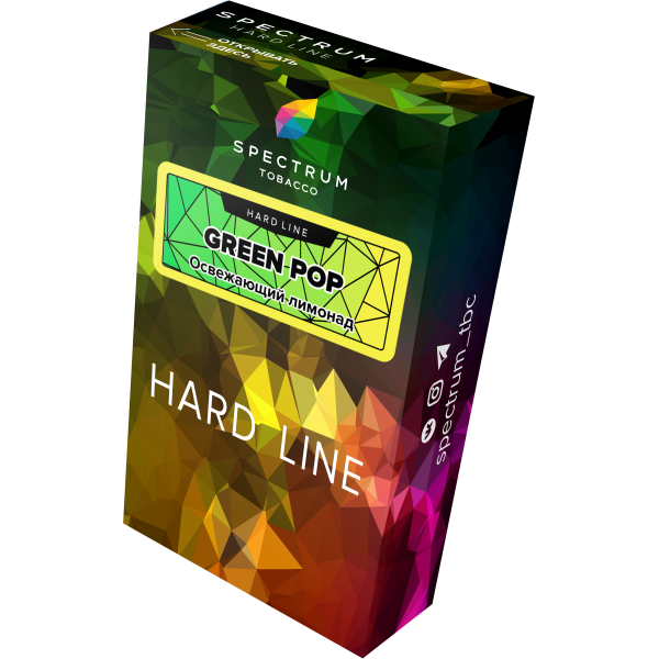Табак Spectrum Hard green pop 40 грамм в Новом Уренгое