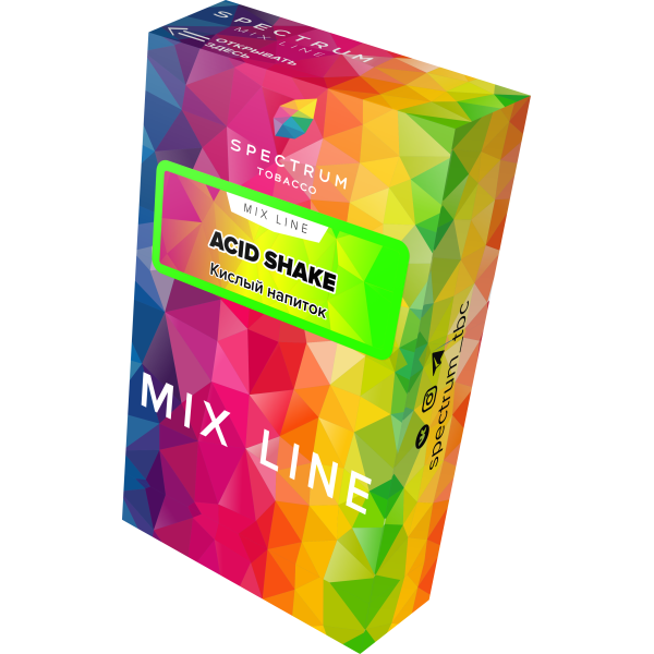 Табак Spectrum Mix Line Acid Shake 40 грамм в Новом Уренгое