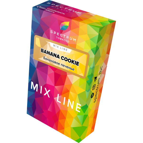 Табак Spectrum Mix Line Banana Cookie 40 грамм в Новом Уренгое