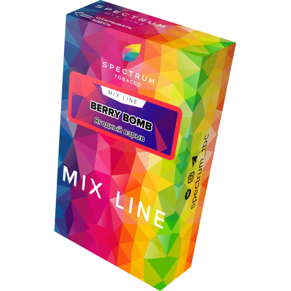 Табак Spectrum Mix Line Berry Bomb 40 грамм в Новом Уренгое