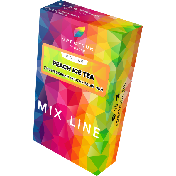 Табак Spectrum Mix Line Peach Ice Tea 40 грамм в Новом Уренгое