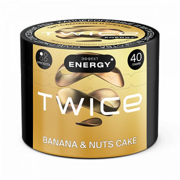 Табак TWICE Banana Nuts Cake (Пирог с бананом и орехами) 40 гр в Новом Уренгое