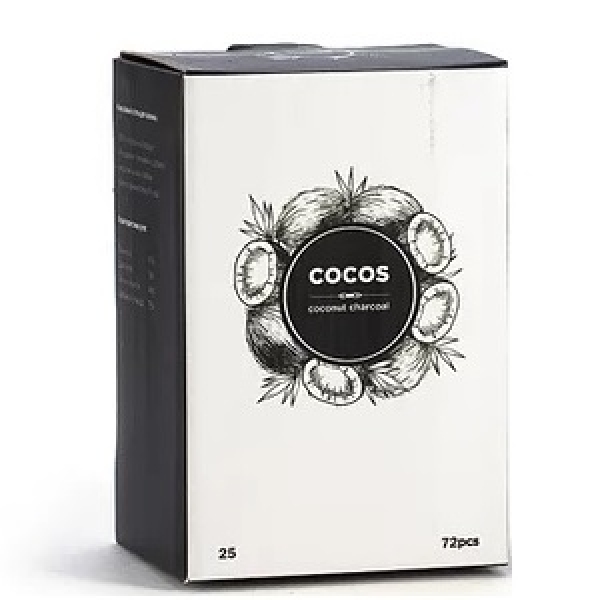 Кокосовый уголь Cocos 25мм для кальяна в Новом Уренгое