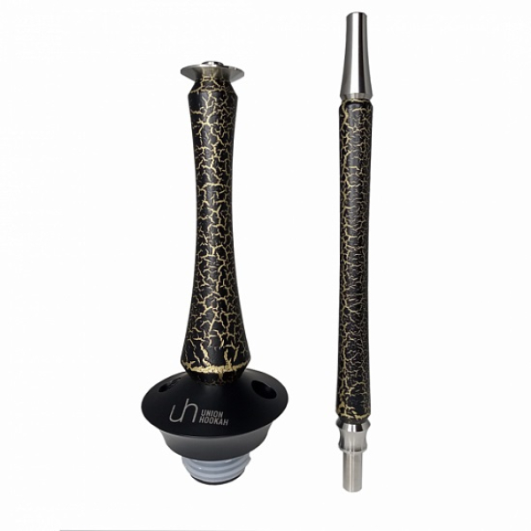 Кальян Union Hookah Sleek Кракле золотой в Новом Уренгое