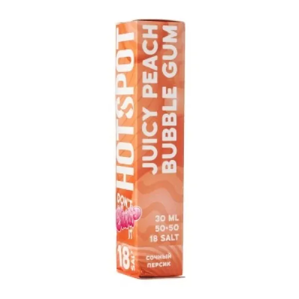 Жидкость HOTSPOT Chow Juicy Peach Bubble Gum 30 мл в Новом Уренгое