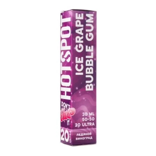 Жидкость HOTSPOT Chow Ultra Ice Grape Bubble Gum 30 мл в Новом Уренгое