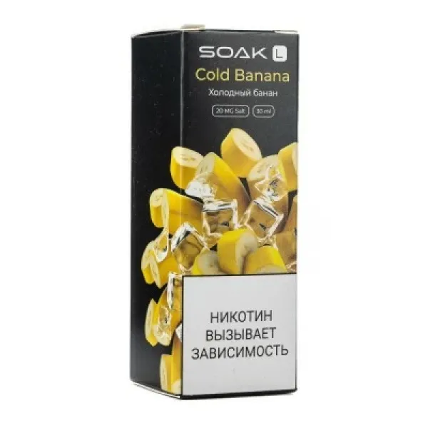 Жидкость SOAK L Cold Banana 30 мл в Новом Уренгое