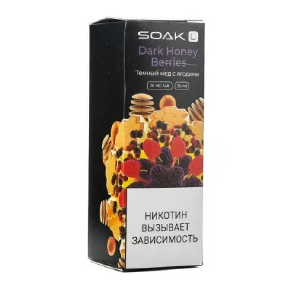 Жидкость SOAK L Dark Honey Berries 30 мл в Новом Уренгое