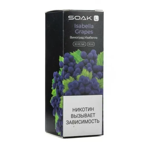 Жидкость SOAK L Isabella Grapes 30 мл в Новом Уренгое