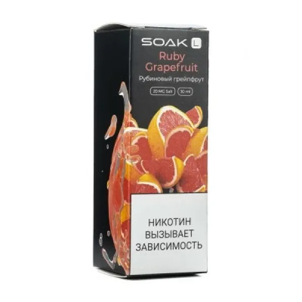 Жидкость SOAK L Ruby Grapefruit 30 мл в Новом Уренгое