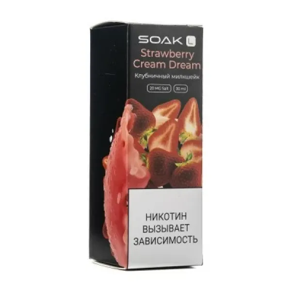 Жидкость SOAK L Strawberry Cream Dream 30 мл в Новом Уренгое
