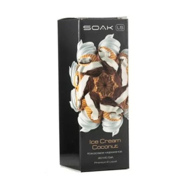 Жидкость SOAK LS Ice Cream Coconut 30 мл в Новом Уренгое