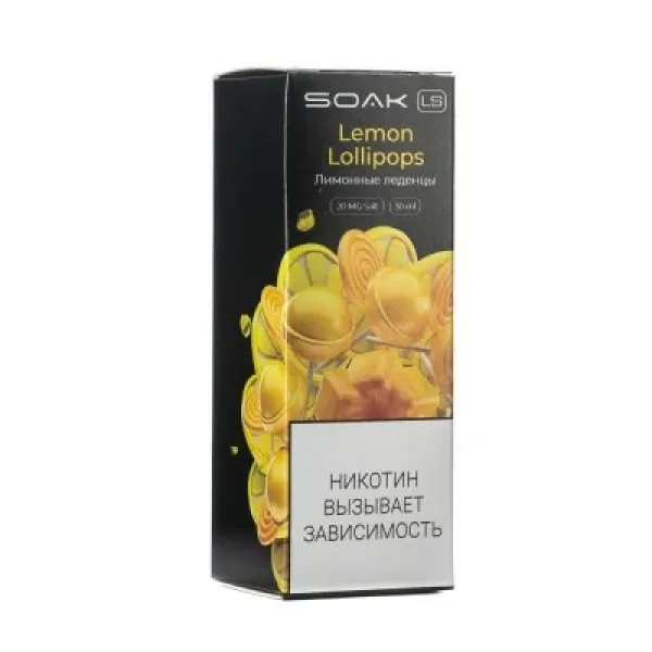 Жидкость SOAK LS Lemon Lollipops 30 мл в Новом Уренгое