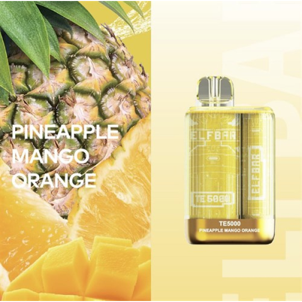 Elfbar TE5000 Pineapple Mango Orange, 5000 тяг в Новом Уренгое
