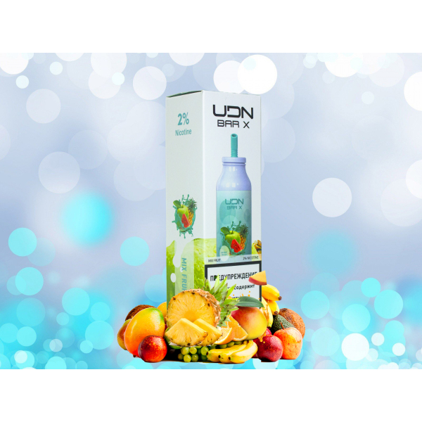 UDN Bar X Фруктовый Микс, 7000 тяг в Новом Уренгое