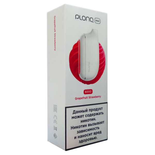 Plonq Max Grapefruit Strawberry 6000 тяг в Новом Уренгое