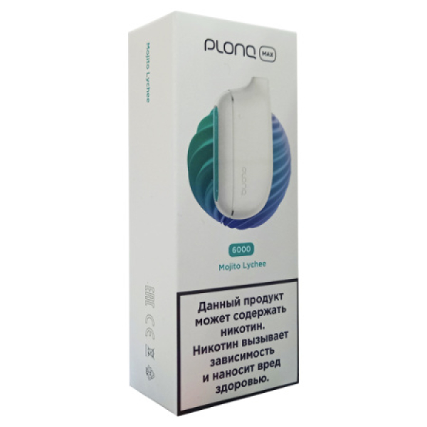 Plonq Max Mojito Lychee 6000 тяг в Новом Уренгое