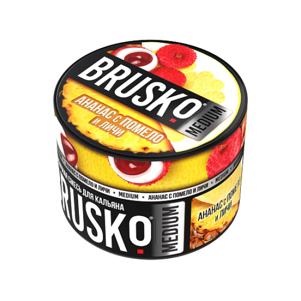 Смесь Brusko Ананас с помело и личи 50 гр в Новом Уренгое