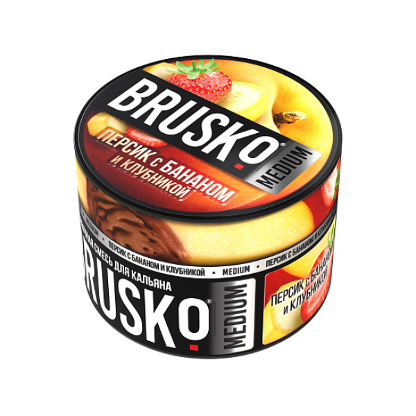 Смесь Brusko Персик с бананом и клубникой 50 гр в Новом Уренгое
