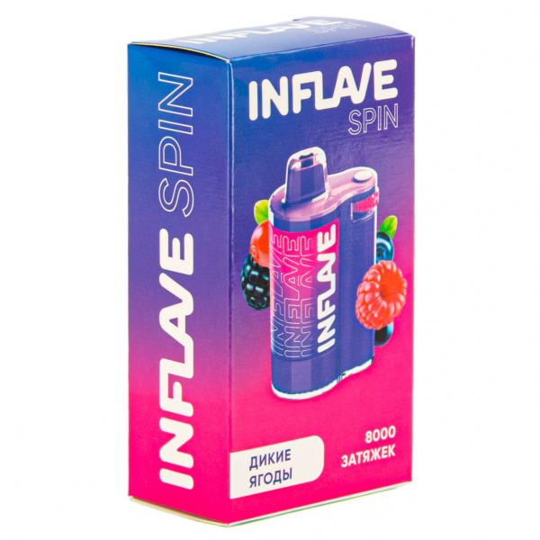 INFLAVE SPIN Дикие ягоды (8000 затяжек) в Новом Уренгое