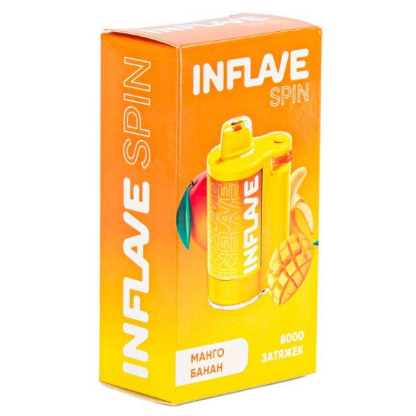 INFLAVE SPIN Манго банан (8000 затяжек) в Новом Уренгое