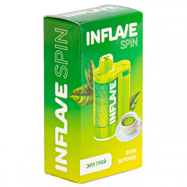 INFLAVE SPIN Эрл Грей (8000 затяжек) в Новом Уренгое