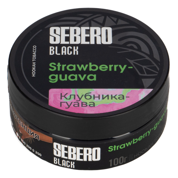 Табак Sebero Black Strawberry Guava  100 грамм в Новом Уренгое