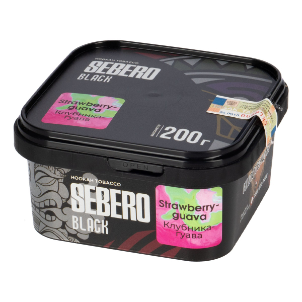Табак Sebero Black Strawberry Guava  200 грамм в Новом Уренгое
