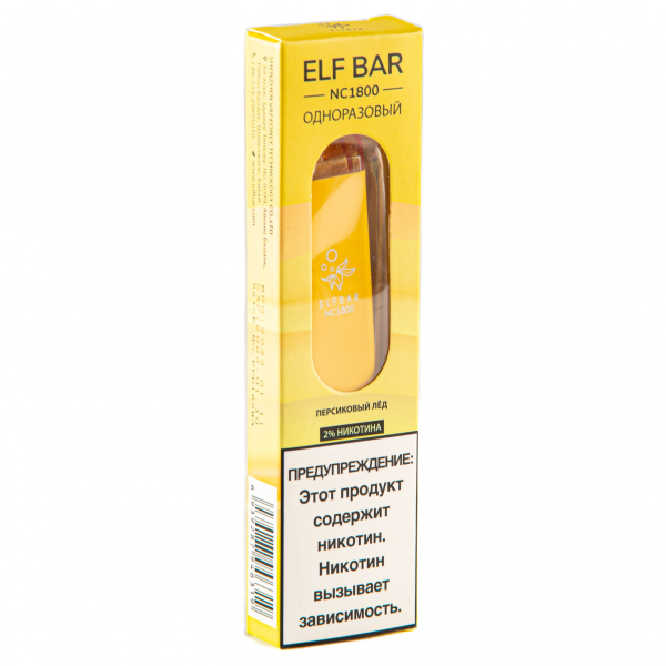 ELF BAR NC Peach Ice (1800 затяжек) 20 мг в Новом Уренгое