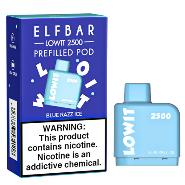 Картридж Elf Bar Lowit 2500 20 мг, 6 мл (Blue Razz Ice) в Новом Уренгое