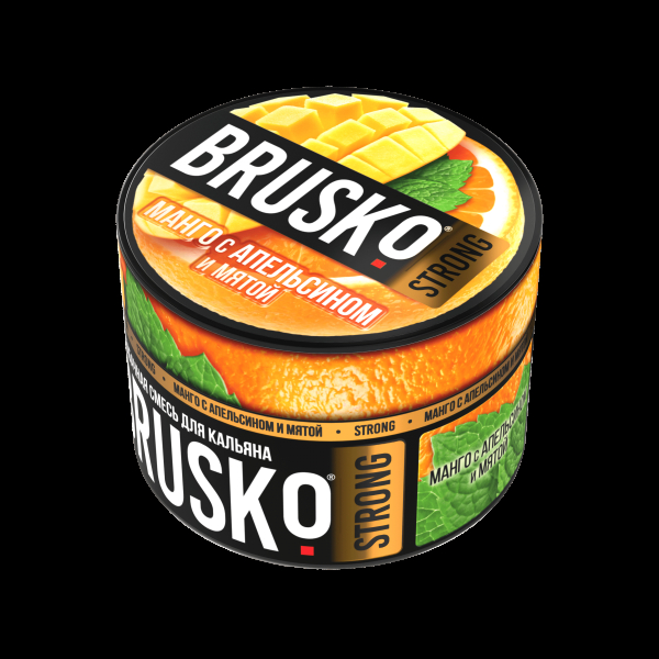 Смесь Brusko Strong манго с апельсином и мятой  50 гр в Новом Уренгое