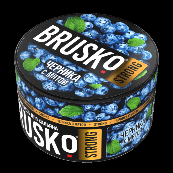 Смесь Brusko Strong черника с мятой  250 гр в Новом Уренгое