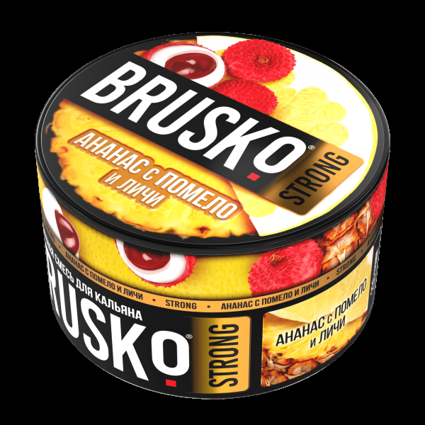 Смесь Brusko Strong ананас с помело и личи  250 гр в Новом Уренгое