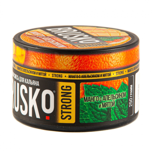 Смесь Brusko Strong манго с апельсином и мятой  250 гр в Новом Уренгое