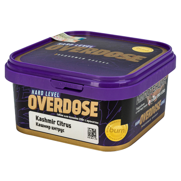Табак Overdose Kashmir Citrus  200 грамм в Новом Уренгое