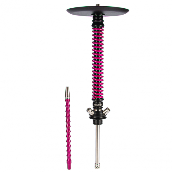 Кальян Mamay Customs Coilovers чёрно-розовый лак   в Новом Уренгое