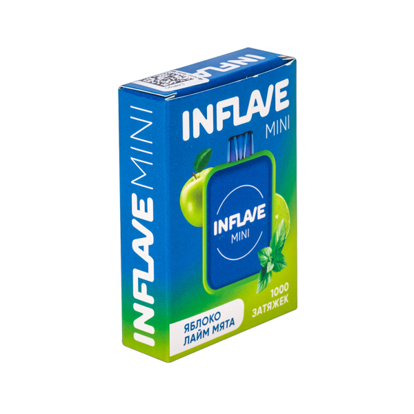 Inflave Mini Яблоко Лайм Мята (1000 Затяжек) в Новом Уренгое