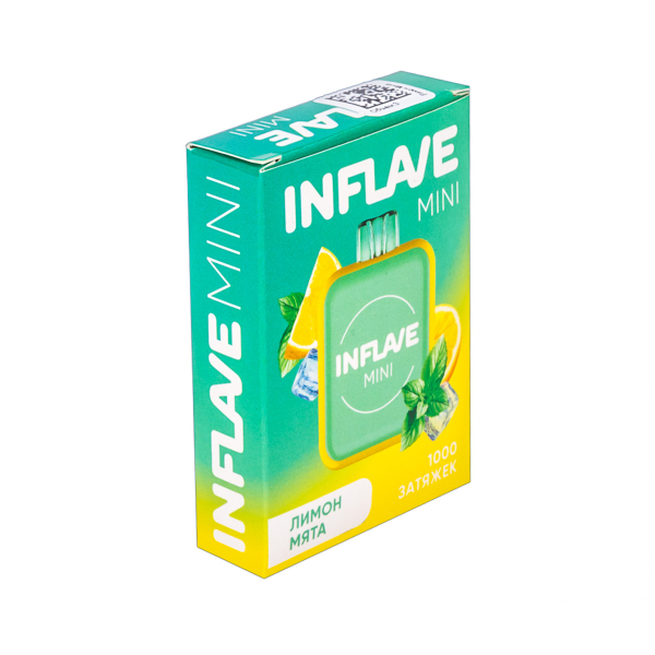 Inflave Mini Лимон Мята (1000 Затяжек) в Новом Уренгое