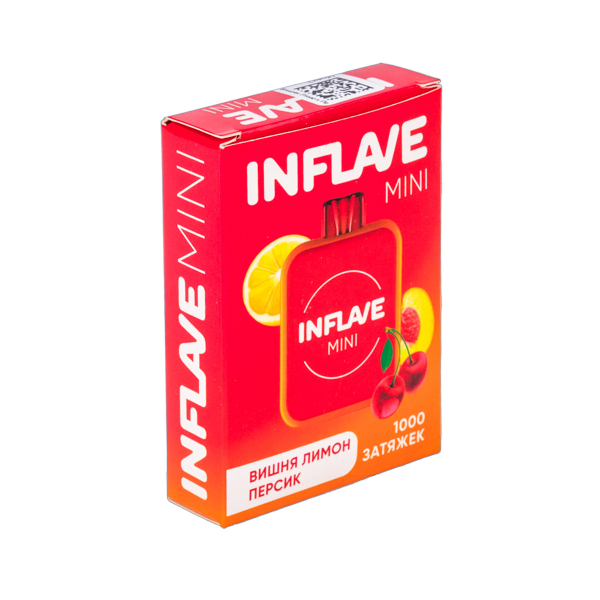 Inflave Mini Вишня Персик Лимон (1000 Затяжек) в Новом Уренгое