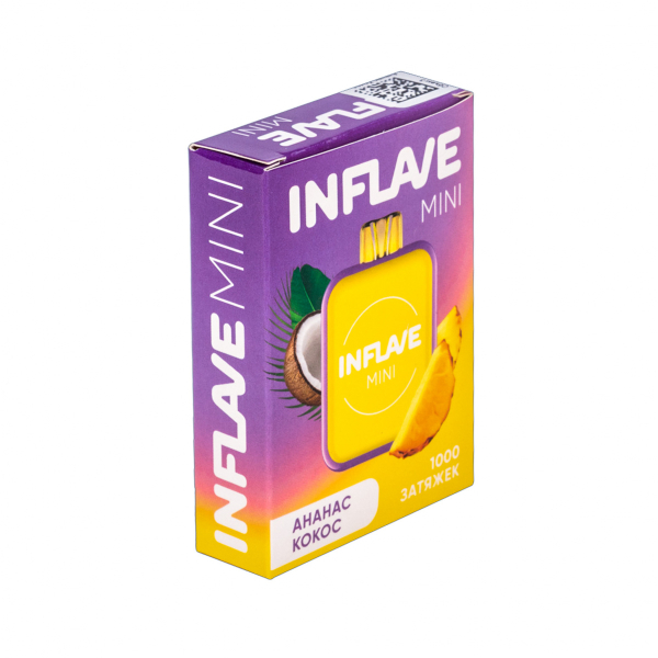 Inflave Mini Ананас Кокос (1000 Затяжек) в Новом Уренгое