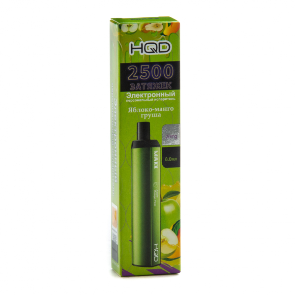 Hqd Maxx Яблоко Персик (2500 Затяжек) в Новом Уренгое