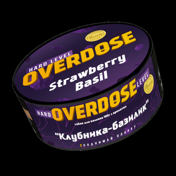 Табак Overdose Strawberry Basil  100 грамм в Новом Уренгое