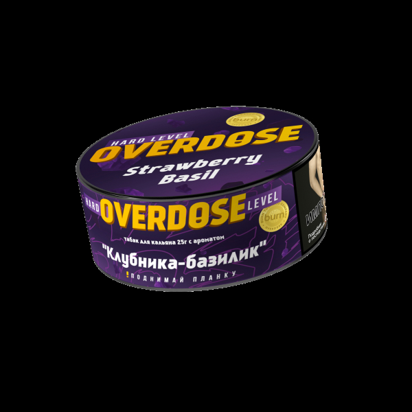 Табак Overdose Strawberry Basil  25 грамм в Новом Уренгое
