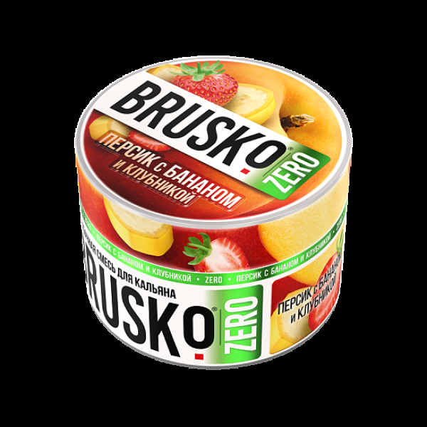 Смесь Brusko Персик С Бананом И Клубникой (Zero)  50 гр в Новом Уренгое