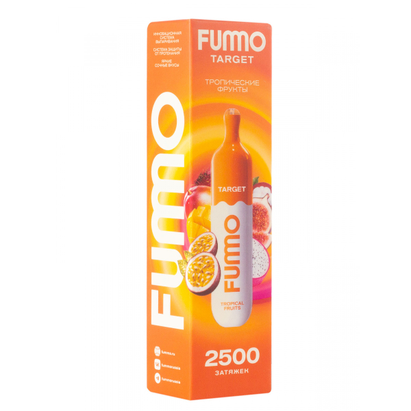 Fummo Target Тропические Фрукты (2500 Затяжек) в Новом Уренгое